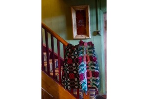 Guernos . Beautiful Welsh Tapestry Black, Jade & Ruby. TBV12 Guernos . Beautiful Welsh Tapestry Black, Jade & Ruby. TBV12